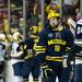 Michigan freshman right wingman Andrew Copp after being separated from a fight in the final minute of play in the game against Notre Dame on Sunday, March 24. Daniel Brenner I AnnArbor.com